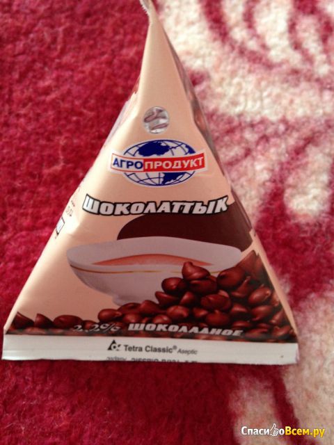 Шоколадный молокосодержащий продукт "Агропродукт" Шоколаттык 2,2%