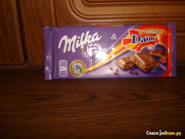 Шоколад Milka & Daim