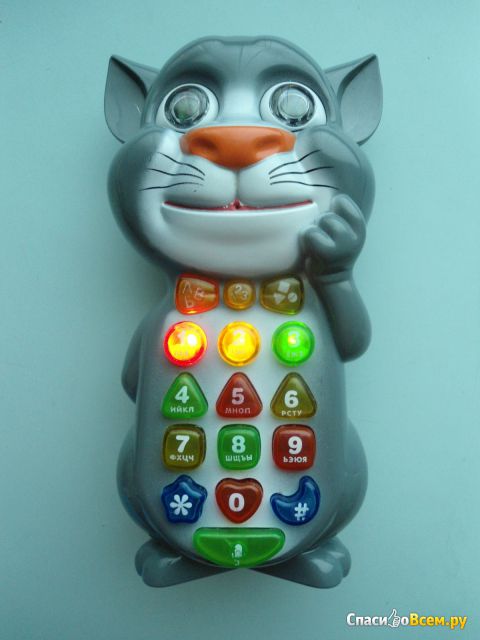Интерактивная обучающая игрушка "Умный телефон" Talking Tom cat