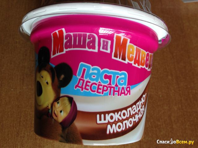 Паста десертная "Маша и медведь" шоколадно-молочная