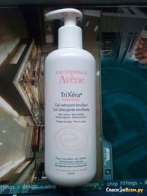 Очищающий гель для лица и тела Avene TriXera+ для атопичной и сухой кожи