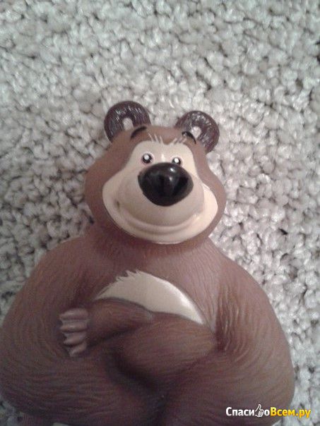 Резиновая игрушка "Маша и медведь" Медведь "Затейники: Союзмультфильм"