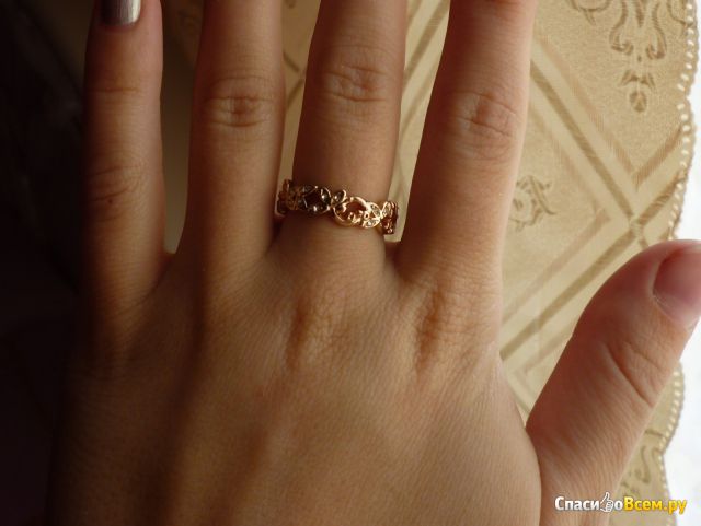Кольцо Roxi Еxquisite rose-golden fresh buds rings