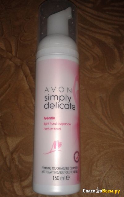 Очищающий мусс для женской интимной гигиены Avon Simply Delicate