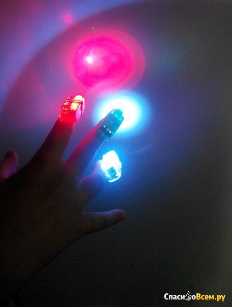 Светодиодные фонарики на пальцы Hengjin Led Finger Beams арт. zd135