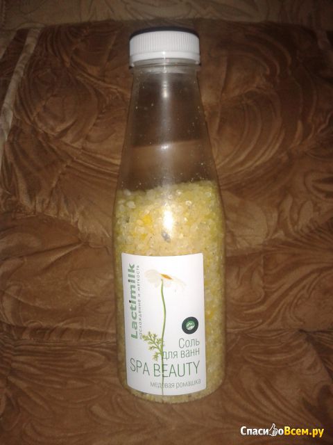 Соль для ванн Lactimilk  Spa Beauty "Наслаждение и мягкость" медовая ромашка
