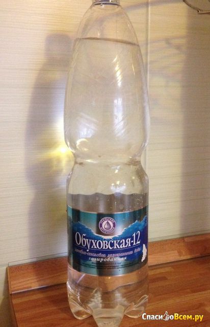 Минеральная вода "Обуховская-12" лечебно-столовая газированная