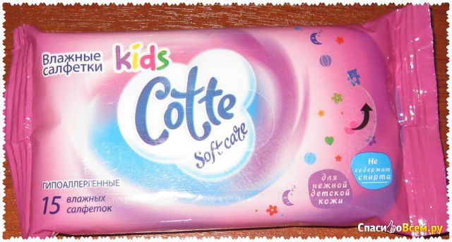 Влажные салфетки Cotte Kids Soft Care