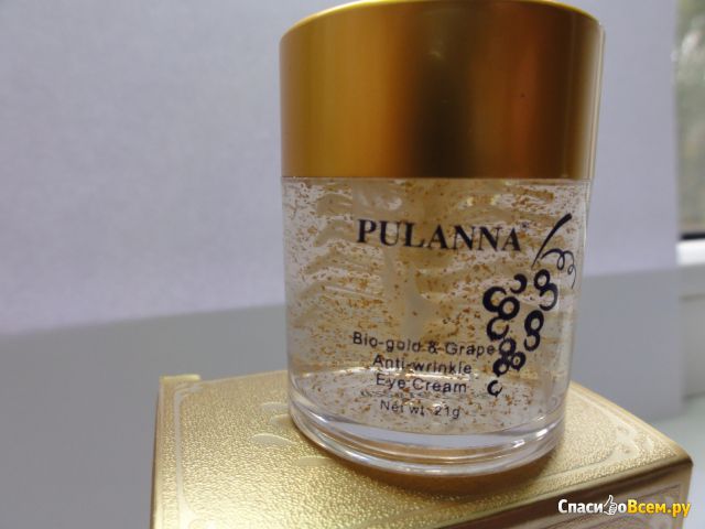 Омолаживающий крем для век Pulanna на основе био-золота и винограда
