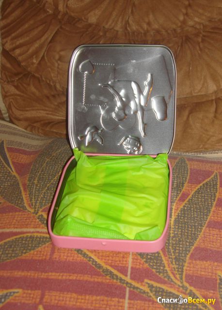 Металлический футляр для хранения женских гигиенических прокладок Libresse