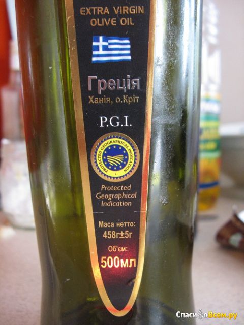 Оливковое масло Renieris Extra Virgin первого холодного прессования экстра натуральное