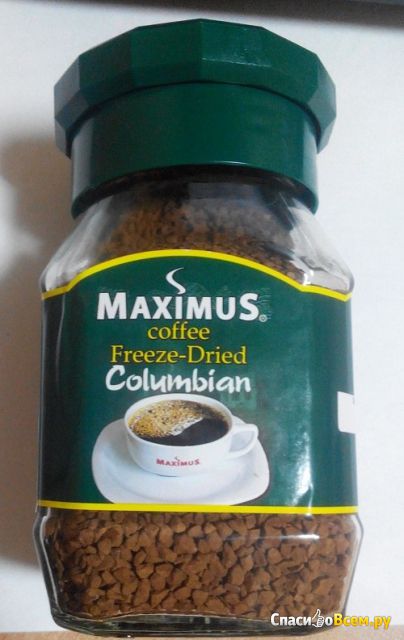 Кофе растворимый сублимированный Maximus "Columbian" coffee Freeze-Dried