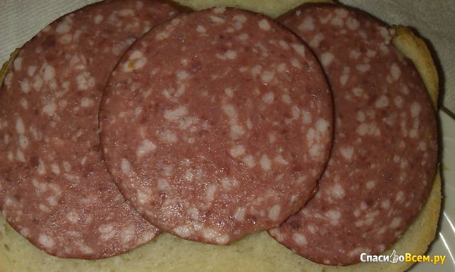 Колбаса полукопченая "Пикантная" из мяса птицы и свинины "ЛИСКо Бройлер"
