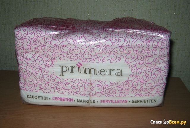 Салфетки бумажные однослойные "Primera"