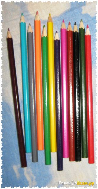 Набор цветных карандашей с точилкой Kid's Fantasy Fix Price