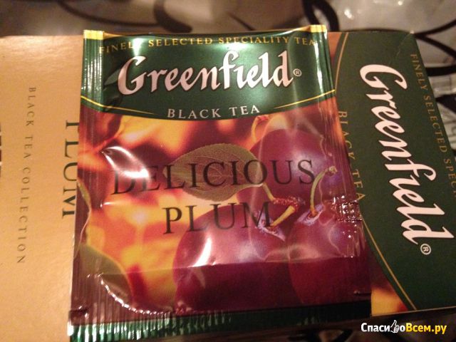 Чай черный Greenfield Delicious Plum в пакетиках