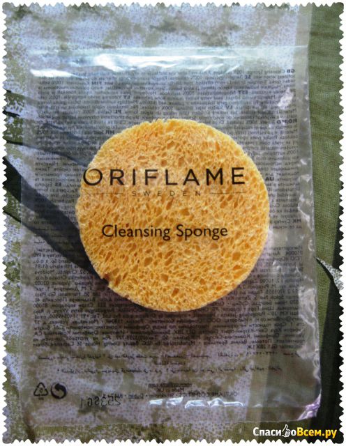 Спонж для лица Oriflame Целлюлозный "Cleansing Sponge"