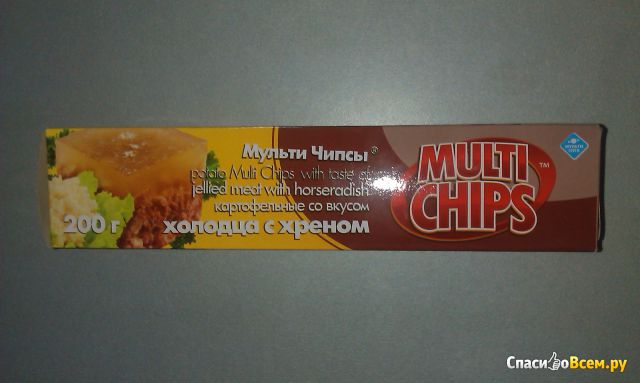 Чипсы картофельные Multi Chips "Мульти Чипсы"  со вкусом холодца с хреном
