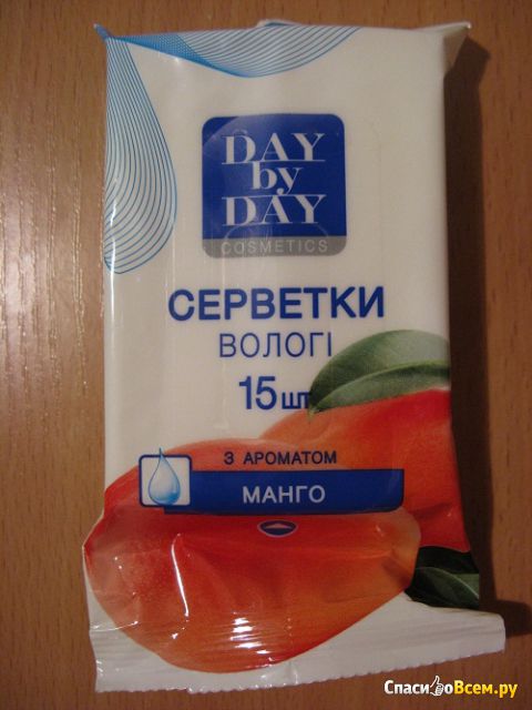 Влажные салфетки Day By Day Cosmetics с ароматом манго