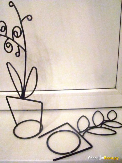 Набор украшений Ликнанде IKEA цветочный горшок, чёрный