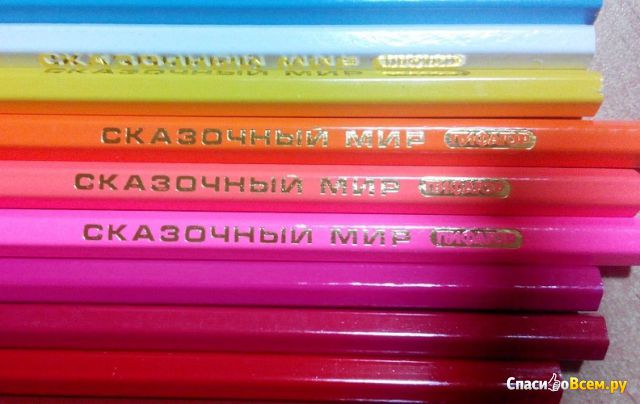 Цветные карандаши Пифагор "Сказочный мир" 24 цвета арт. 180242