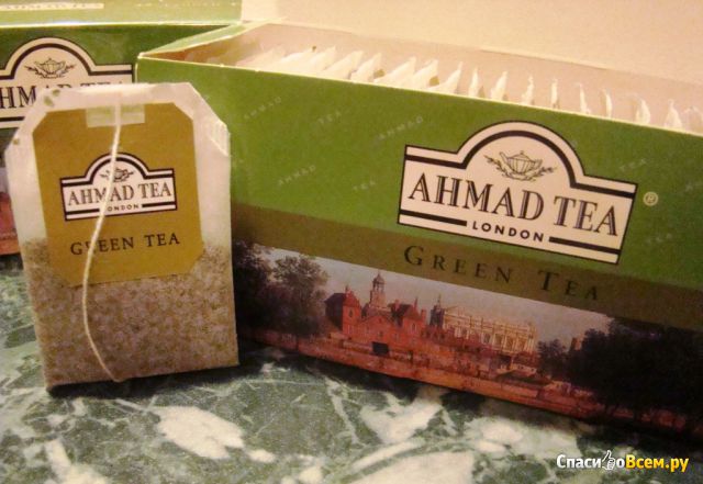 Зеленый чай Ahmad Green Tea в пакетиках