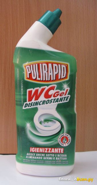 Средство для чистки унитазов Pulirapid WC Gel Disincrostante Igienizzante