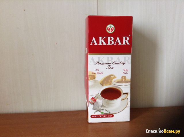 Чай Akbar цейлонский байховый мелкий в пакетиках