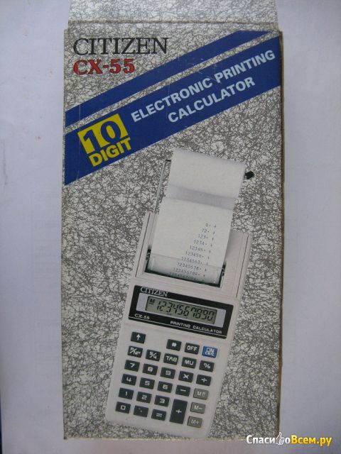Калькулятор Citizen CX-55 Printing Calculator печатающий