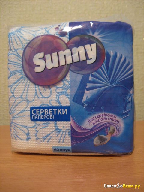 Салфетки бумажные "Sunny"