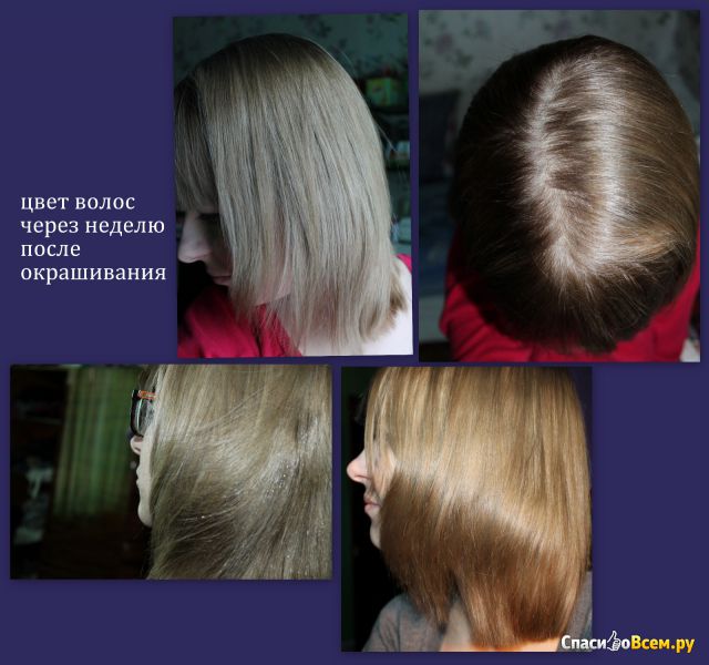 Стойкая СС крем-краска для волос с маслом амлы и аргинином  Faberlic Krasa 7. 1 блондин пепельный