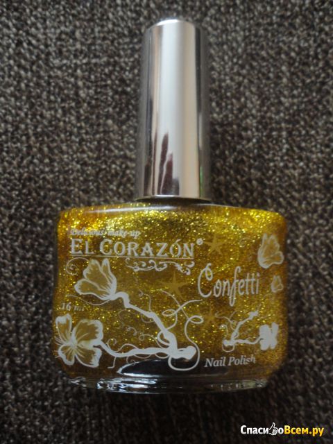 Лак для ногтей El Corazon Confetti #507a