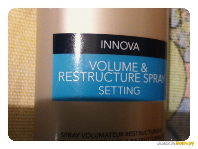 Спрей для придания объема и восстановления волос Indola Setting Volume&Restucture Spray