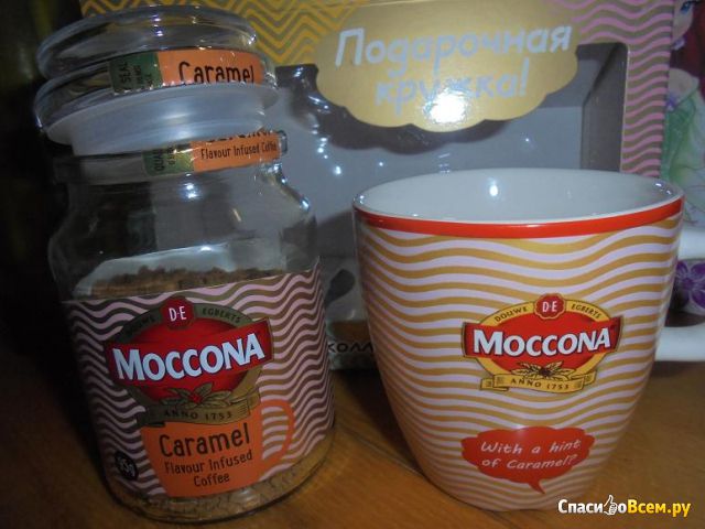 Кофе растворимый Moccona Caramel "Коллекция вкусов"