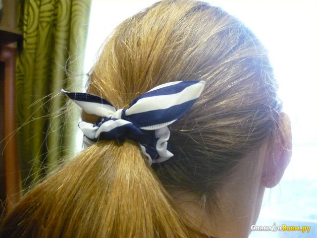 Резинка для волос Wholesale 10pcs Lot Rabbit Ear Dots Hairband Women Hair Band Ponytail Holder