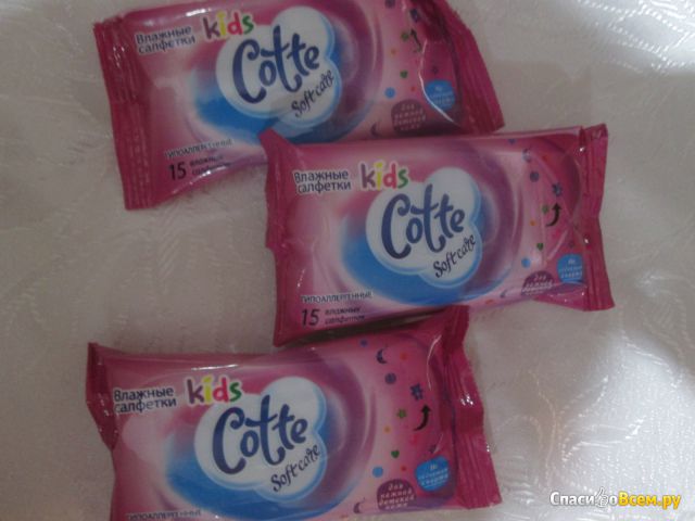 Влажные салфетки Cotte Kids Soft Care