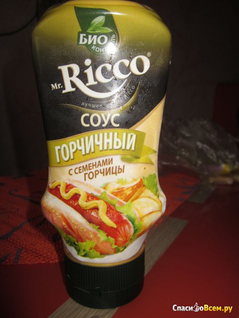 Соус горчичный Mr. Ricco с семенами горчицы