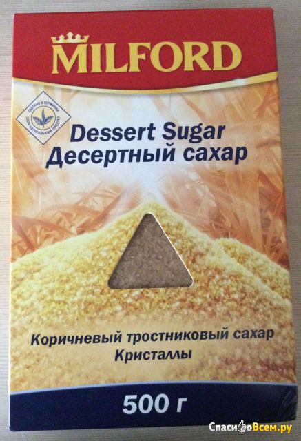 Коричневый тростниковый сахар Milford десертный