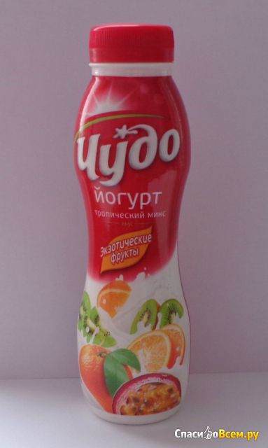 Питьевой йогурт "Чудо" Тропический микс "Экзотические фрукты"