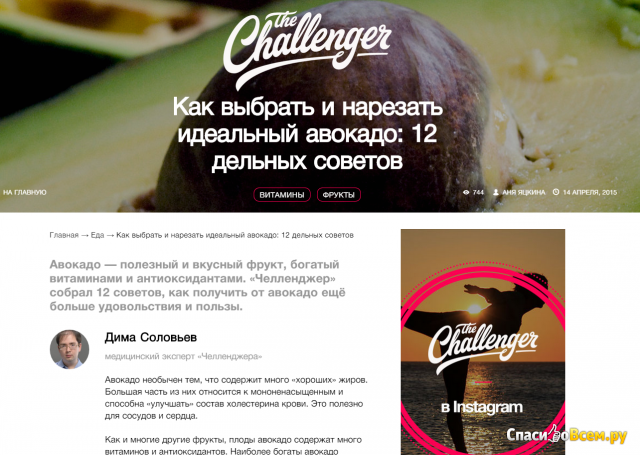 Сайт The-challenger.ru