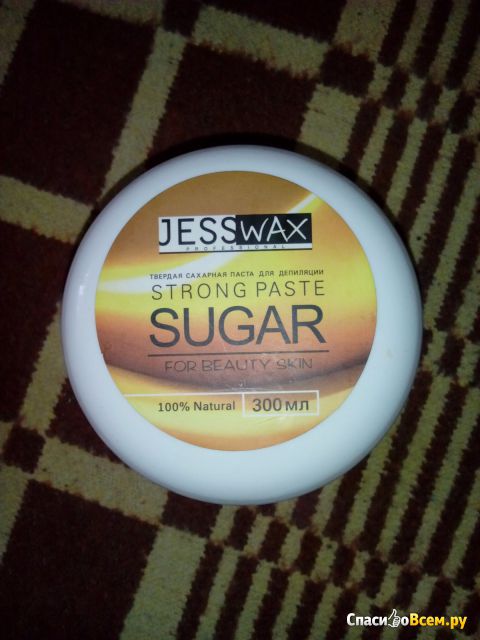 Паста сахарная для депиляции твердая Jess Wax Strong Paste Sugar