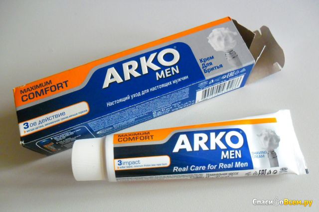 Крем для бритья Arko men Maximum comfort 3-ое действие