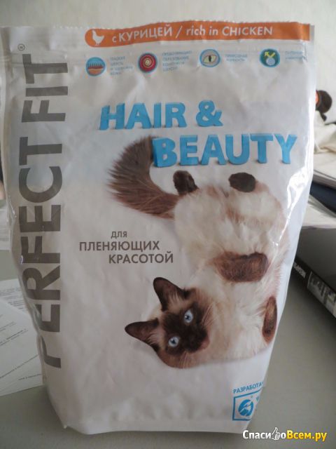 Сухой корм для кошек Perfect Fit Hair and Beauty