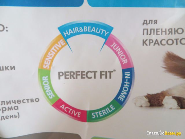Сухой корм для кошек Perfect Fit Hair and Beauty