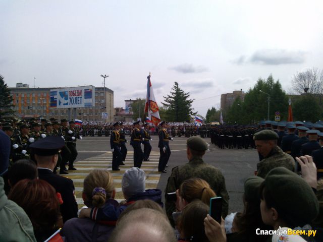 Парад Победы на площади Славы 2015 (Уссурийск)