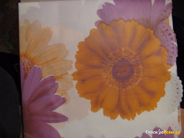 Скатерть виниловая на нетканой основе Ксинле Хуабао Пластик "Цветы"