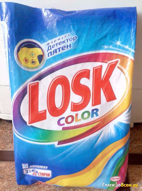 Стиральный порошок Losk color Автомат Формула "Детектор пятен" Henkel
