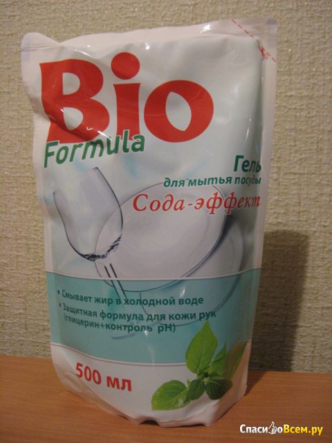 Гель для мытья посуды Bio Formula "Сода-эффект" Экстракт щавеля