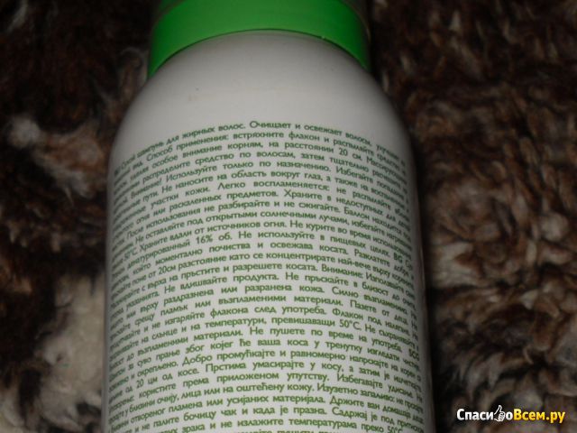 Сухой шампунь для жирных волос Oriflame «Эксперт-Баланс»