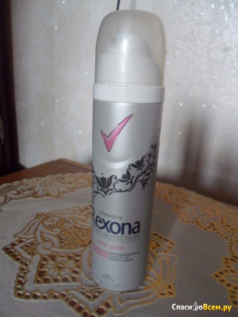 Антиперспирант аэрозоль Rexona Expert Protection clear pure Women "Кристальная чистота"
